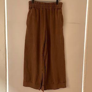 High waisted wide leg sweat pant